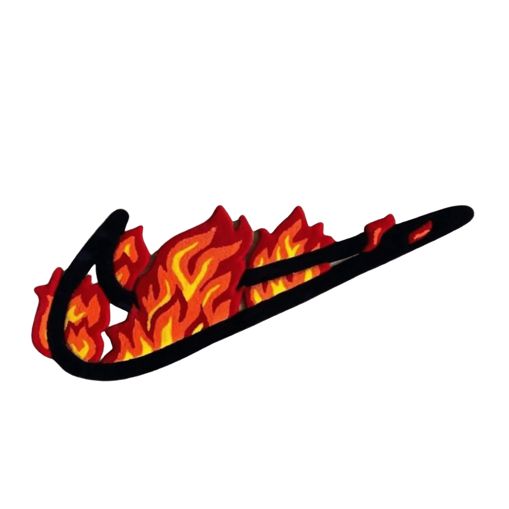 Nike Fire Logo Custom Handmade Rug