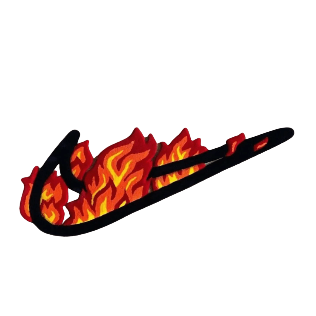 Nike Fire Logo Custom Handmade Rug