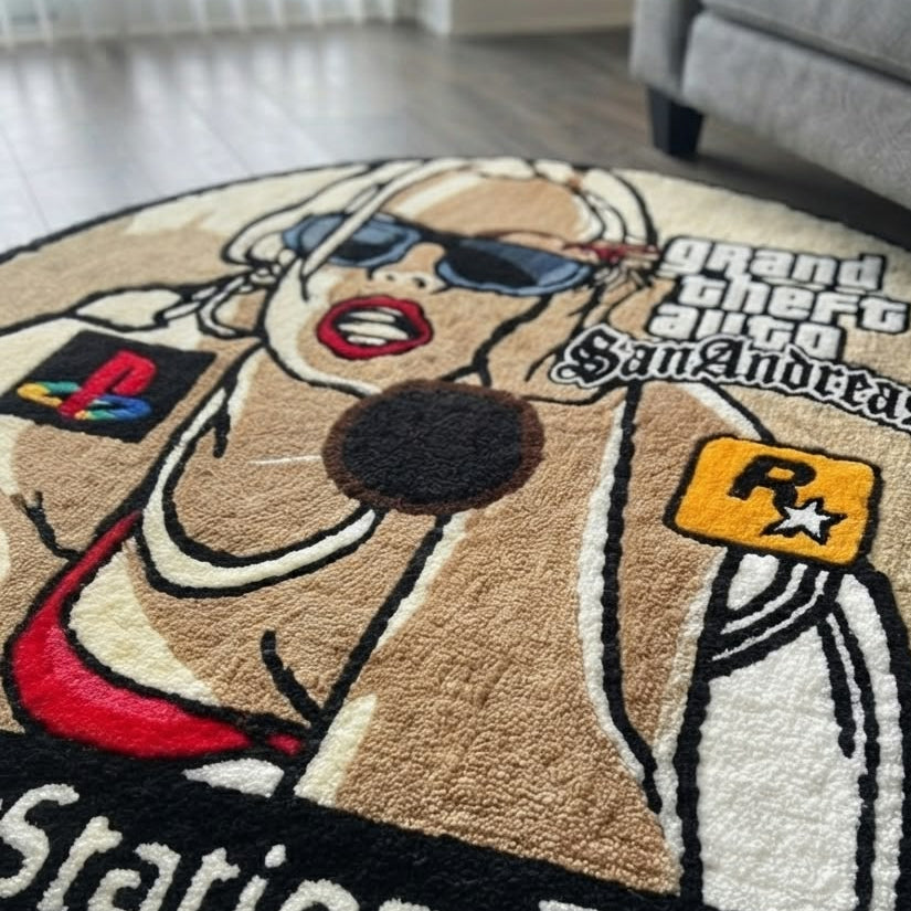 GTA CD Custom Handmade Rug