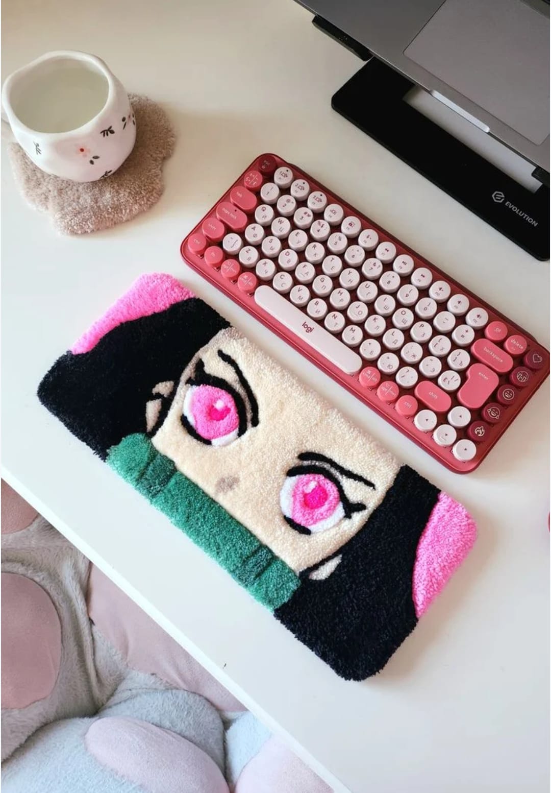 Nezuko Keyboard Rug