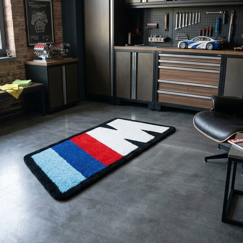 BMW Logo Custom Handmade Rug