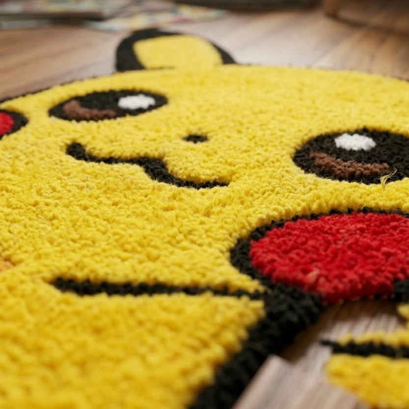 Pikachu Custom Handmade Rug
