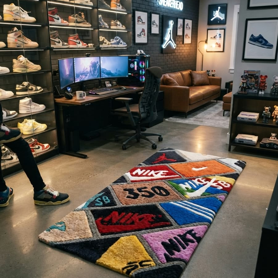 Shoe Collection Custom Handmade Rug