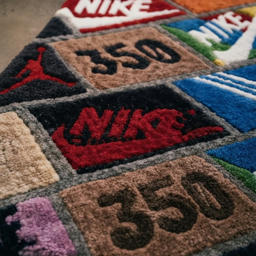 Shoe Collection Custom Handmade Rug
